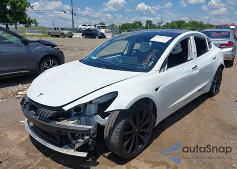 2020 Tesla Model 3 Performance Dual Motor All-Wheel Drive z USA, uszkodzony, nr VIN 5YJ3E1EC4LF791808